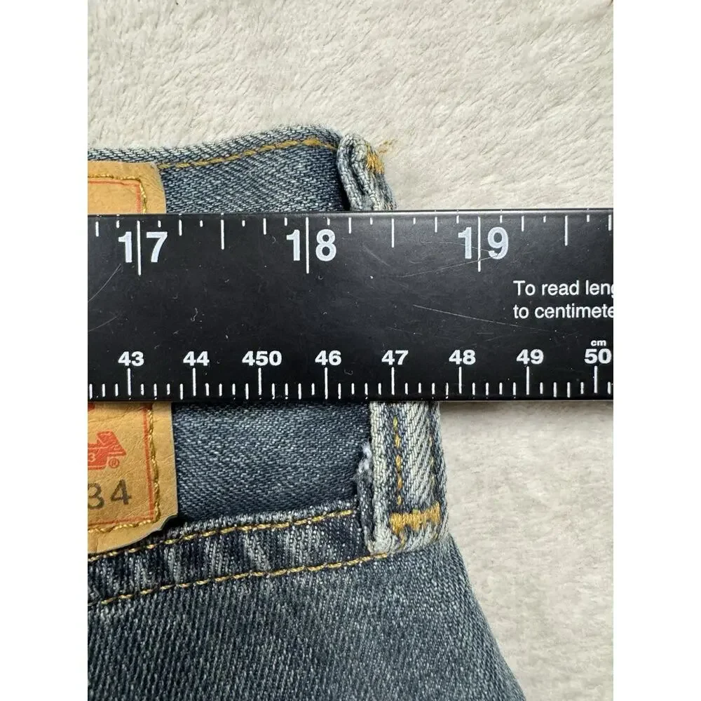 Levi’s 559 Men’s Jeans 36x34 Relaxed Straight Leg Medium Wash Blue Denim